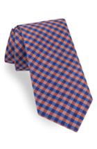 Men's Ted Baker London Grid Silk Tie, Size - Orange