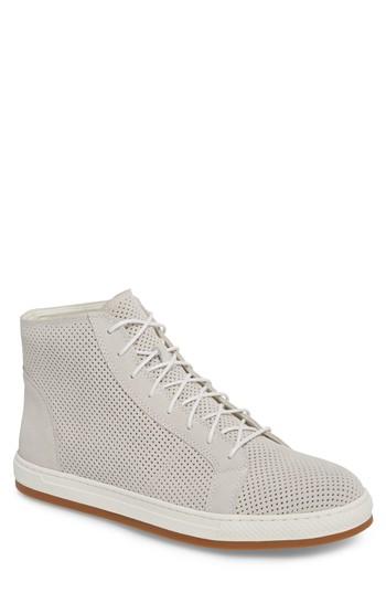 Men's English Laundry Windsor Perforated High Top Sneaker M - White