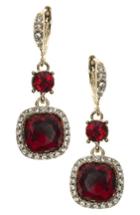 Women's Givenchy Cushion Crystal Drop Earrings