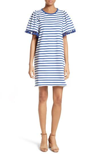 Women's Kate Spade New York Stripe Flutter Sleeve Dress