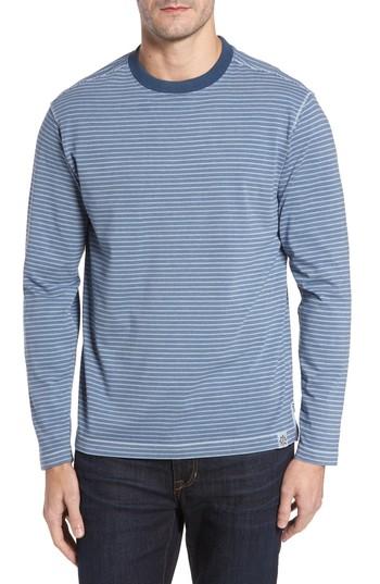 Men's Thaddeus Iverson Long Sleeve Striped T-shirt, Size - Blue