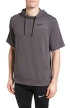 Men's Nike Short Sleeve Training Hoodie - Grey