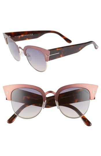 Women's Tom Ford Alexandra 51mm Sunglasses - Pink/ Gradient Smoke