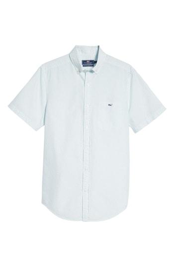 Men's Vineyard Vines Cape Codder Slim Tucker Sport Shirt, Size - White