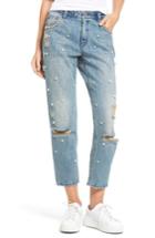 Women's Tinsel Distressed Pearl Boyfriend Jeans