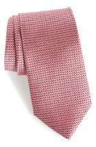 Men's Nordstrom Men's Shop Hader Micro Silk Tie, Size - Pink