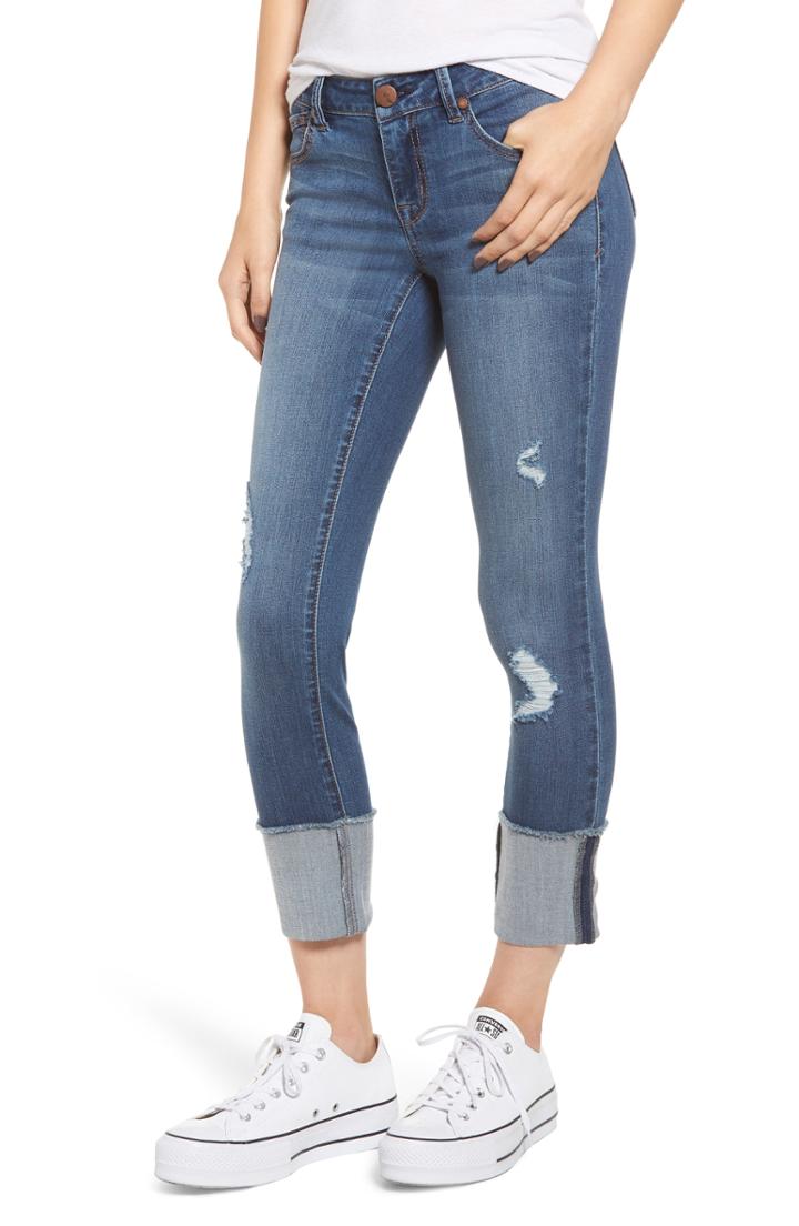 Women's 1822 Denim Cuffed Skinny Jeans