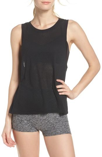 Women's Beyond Yoga Mesh Me Up Muscle Tank - Black