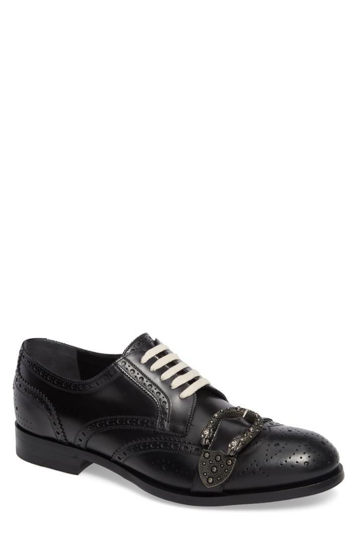 Men's Gucci Queercore Brogue Shoe Us / 8uk - Black