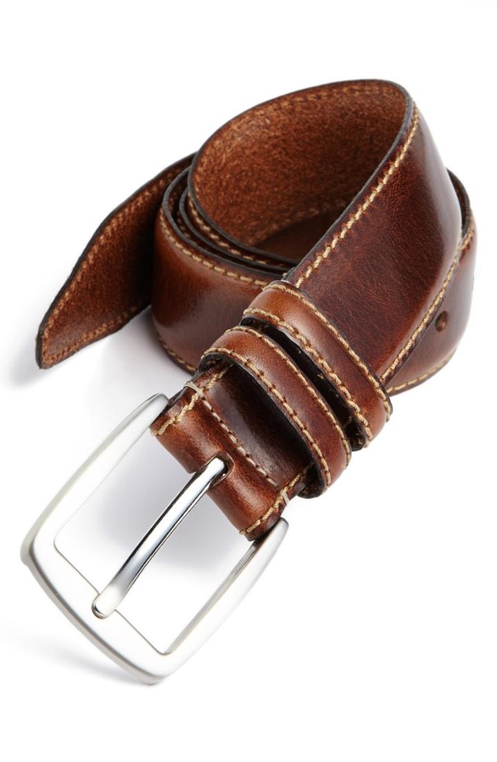 Men's Allen Edmonds 'yukon' Leather Belt - Brown