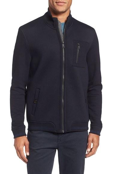 Men's Ted Baker London 'hanstep' Trim Fit Zip Front Jacket