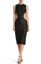 Women's Dress The Population Ryan Side Cutout Sequin Midi Dress - Black