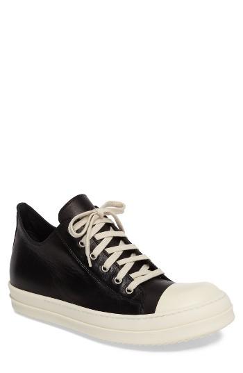 Men's Rick Owens Low Top Sneaker Eu - Black