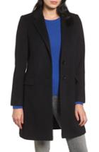 Women's Charles Gray London Wool Blend College Coat - Black