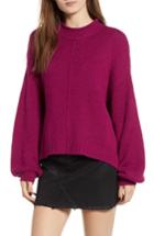 Women's Bp. Balloon Sleeve Sweater, Size - Purple