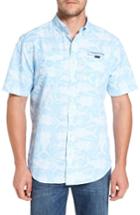 Men's Vineyard Vines Tuna Batic Harbor Short Sleeve Sport Shirt - Blue