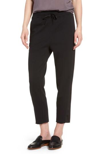 Women's Treasure & Bond Crop Jogger Pants - Black