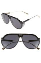 Women's Christian Dior Diorclub3s 61mm Pilot Sunglasses - Black/ Grey