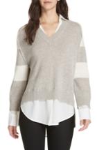 Women's Brochu Walker Layered Wool & Cashmere Sweater - Beige