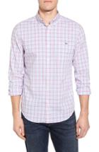 Men's Vineyard Vines Kennard Tucker Slim Fit Plaid Sport Shirt - Coral
