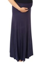 Women's Nom Maternity 'rachael' Convertible Stripe Maxi Maternity Skirt - Blue