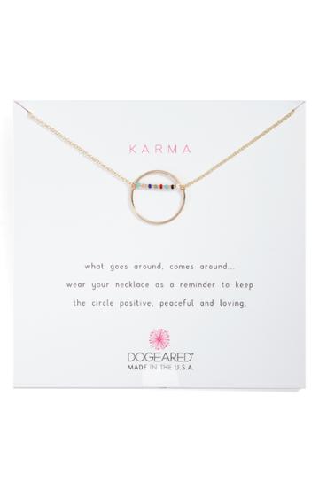 Women's Dogeared Karma Beaded Pendant Necklace