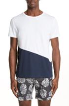 Men's Onia Colorblock Crewneck T-shirt, Size - Blue