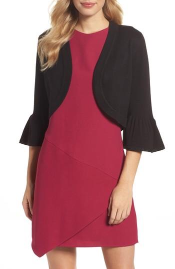 Women's Eliza J Bell Sleeve Bolero - Black