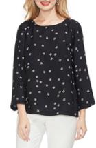 Women's Vince Camuto Re-set Ditsy Side Button Top - Black