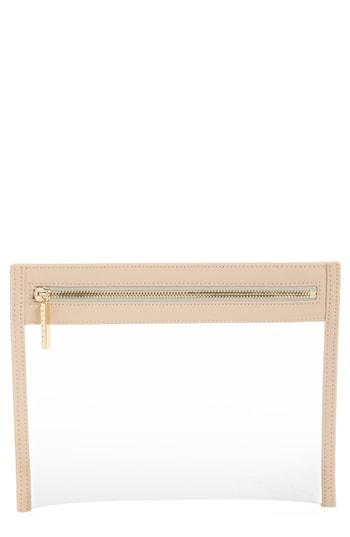 Truffle Small Clarity See Through Clutch - Pink