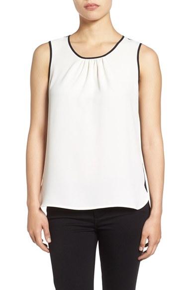 Women's Anne Klein Colorblock Sleeveless Shell
