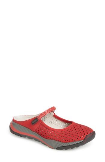 Women's Jambu Bailey Backless Mary Jane .5 M - Red