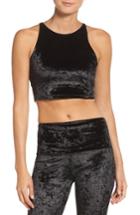 Women's Onzie High Neck Crop Top, Size S/m - Black