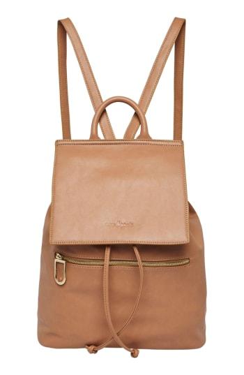 Urban Originals Vegan Leather Hide And Seek Backpack - Beige
