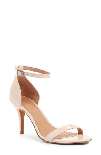 Women's Halogen Audrey Ankle Strap Sandal M - Beige
