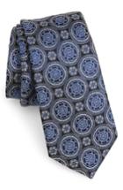 Men's Nordstrom Men's Shop Kensington Medallion Silk Tie, Size - Black