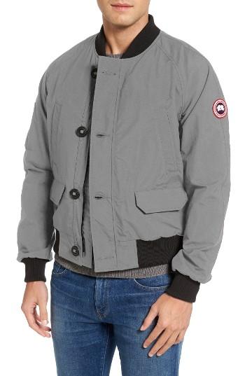 Men's Canada Goose Faber Bomber Jacket - Grey