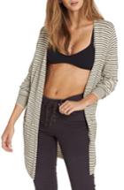 Women's Billabong Worth It Stripe Cardigan - White