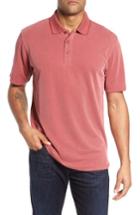 Men's Bugatchi Short Sleeve Polynosic Polo - Red