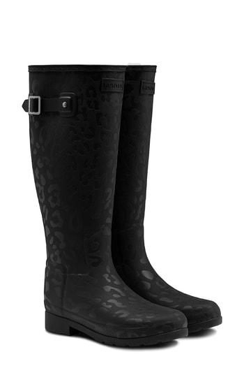 Women's Hunter Original Insulated Refined Rain Boot, Size 5 M - Black