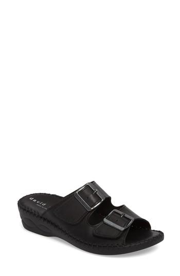 Women's David Tate Sol Sandal M - Metallic