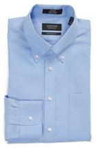 Men's Nordstrom Men's Shop Traditional Fit Non-iron Solid Dress Shirt .5 - 36 - Blue