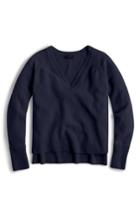 Women's J.crew Supersoft Yarn V-neck Sweater - Blue