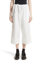 Women's Tricot Comme Des Garcons Washed Cotton Wide Leg Crop Pants