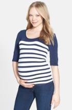 Women's Tees By Tina 'st. Barts' Ballet Sleeve Maternity Top