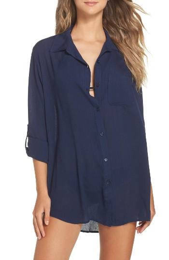 Women's Green Dragon Big Sur Cover-up Tunic - Blue