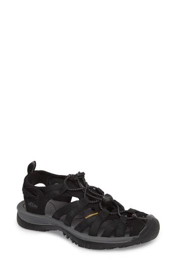 Women's Keen 'whisper' Water Friendly Sport Sandal M - Black