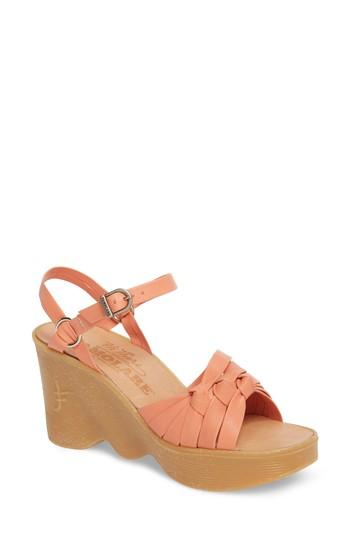 Women's Famolare Knot So Fast Wedge Sandal M - Coral