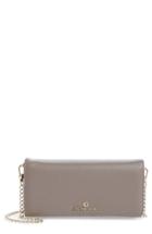 Women's Celine Dion Adagio Leather Crossbody Wallet - Beige