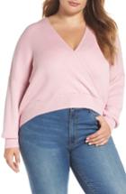 Women's Leith Rib Wrap Sweater - Pink